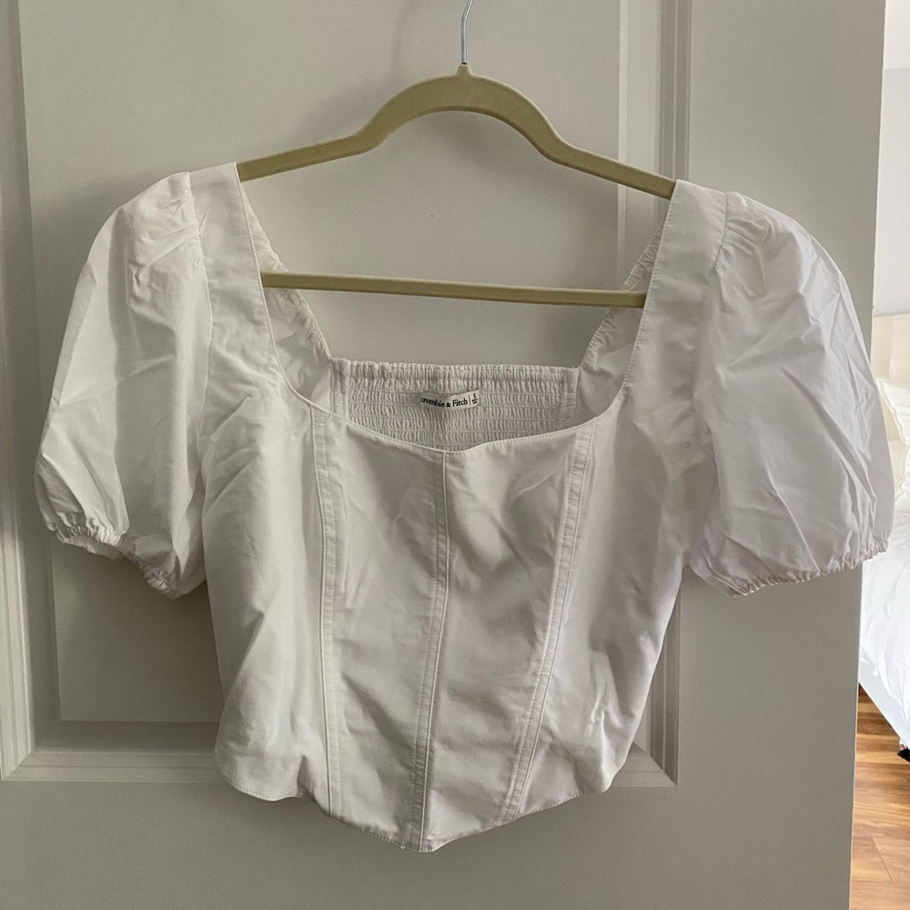Abercrombie & Fitch Cotton Corset Top